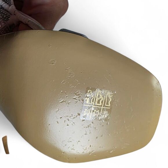 MACH & MACH Wonder Tulip Petite Satin Sandal in White 41 Italian - Picture 14 of 16